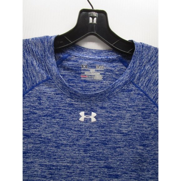 Under Armour Shirt Small Heat Gear Loose Running Gym Outdoor Crewneck - Picture 2 of 10